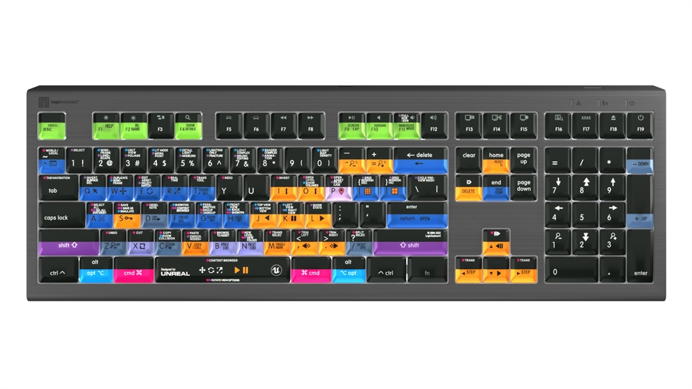 Logickeyboard Unreal Engine ASTRA2 Backlit Keyboard – Mac 